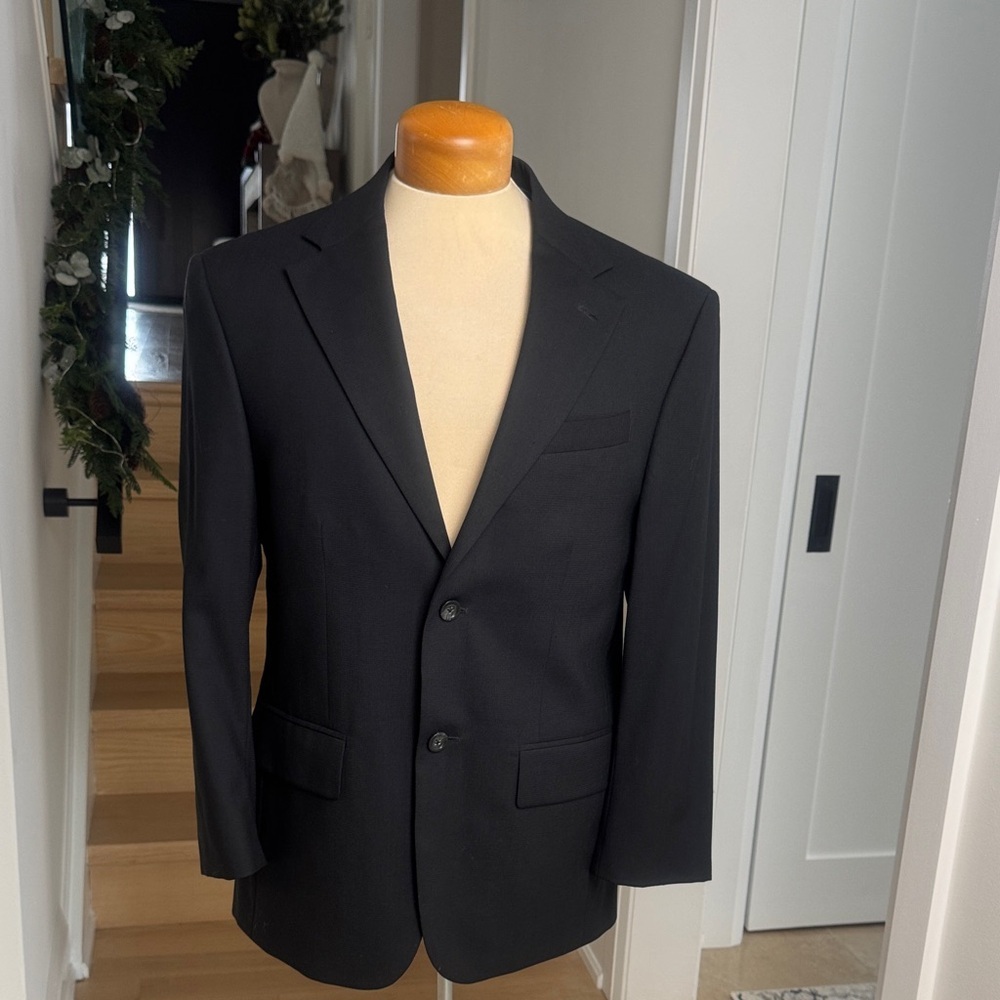 Oscar de la Renta Components Black Wool Blazer 38S